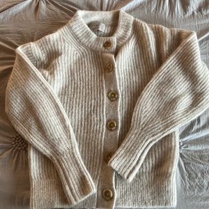 Everlane Cropped Alpaca Cardigan - XS